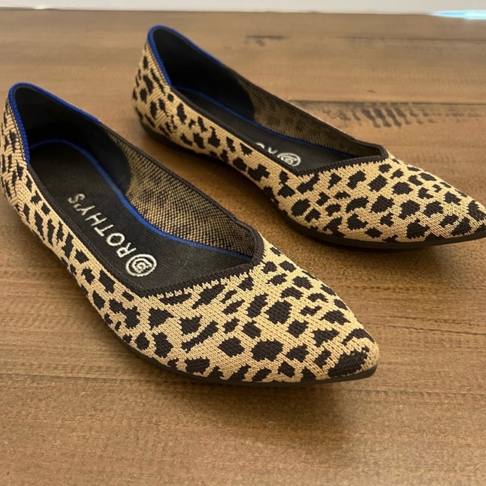 Rothy’s Leopard Printed Pointed 8